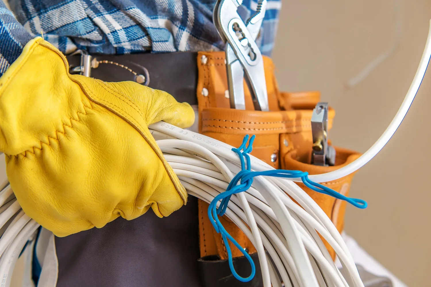 Professional commercial electrical installation in Surrey office