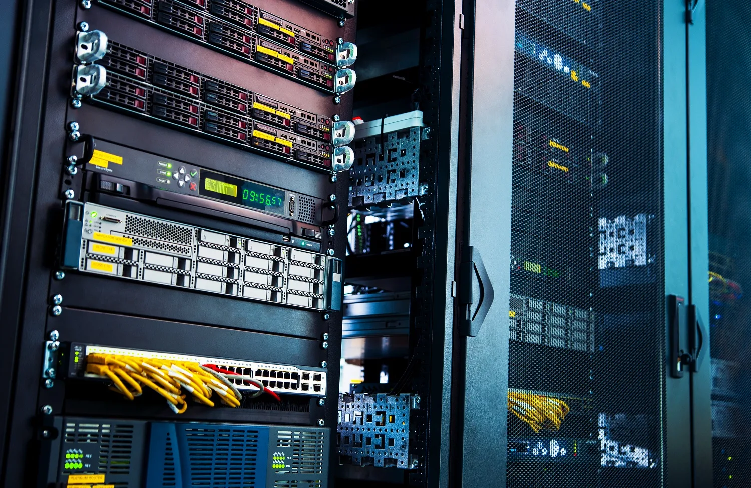 Professional data cabling installation in Surrey office