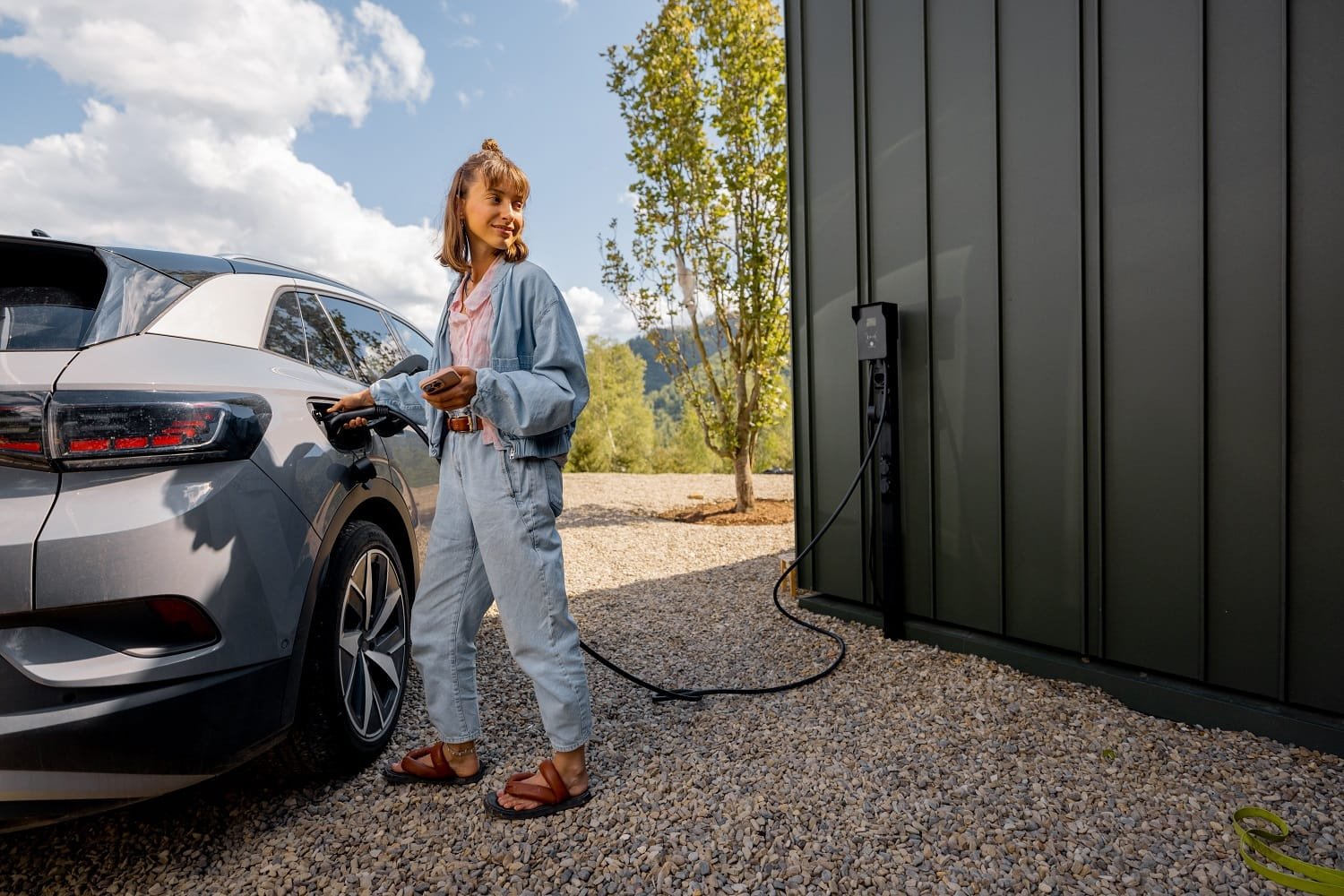 Electric vehicle charging point installation process